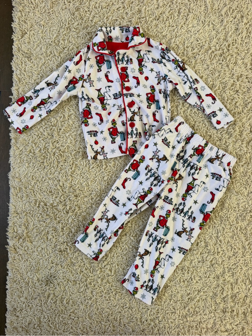 2T Grinch Christmas Pajama Set